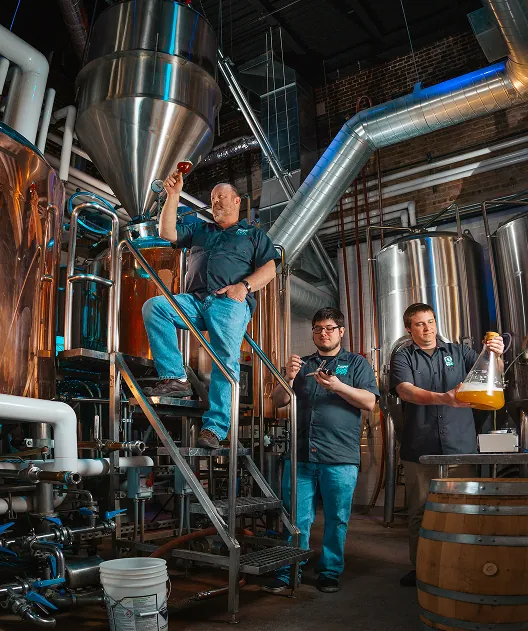 Brewers at Prairie Street Brewing Company